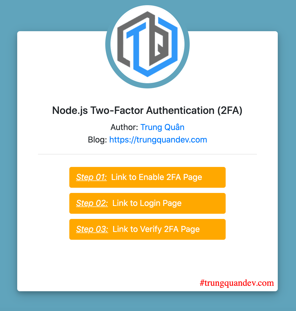 NodeJS triển khai xác thực 2 lớp Two-Factor Authentication ...